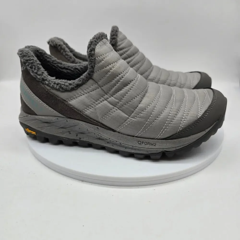 Merrell Antora Moc Slip-On Sneaker Women's SZ 8.5 Trail Running Gray Vibram Sole